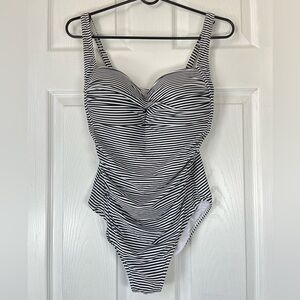 Bond Eye Australia Striped One Piece Bathingsuit Size 10
